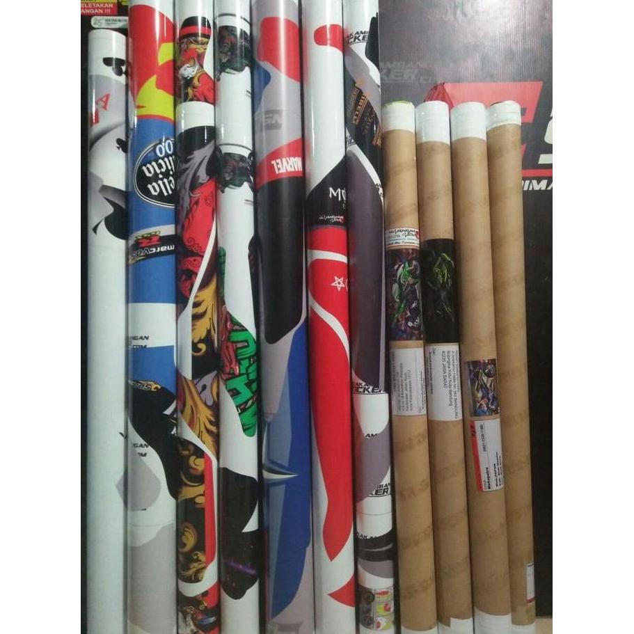 Decal Motor Sticker Motor Yamaha Aerox 155 Putih Grafis Merah Keren