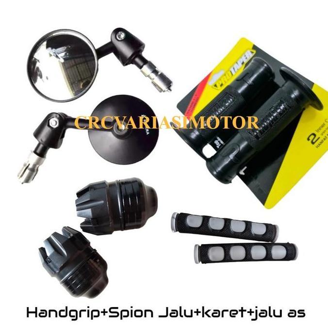 #CRC#PAKET 4IN1 HANDGRIP SARUNG GAS DONAT protaper + SPION JALU BULAT+KARET+JALU AS COCOK BUAT SEMUA