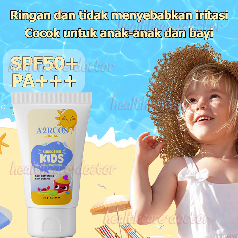 BPOM Baby Face & Body Sunscreen SPF 50 PA+++ Sunscreen Bayi & Anak 30g Proteksi Lengkap UVA UVB Wate