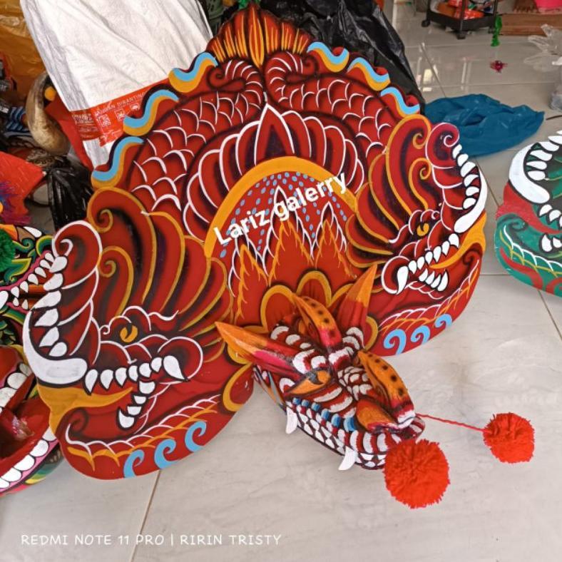 Barongan Devil Anak Mainan Kayu Ukuran 14-15