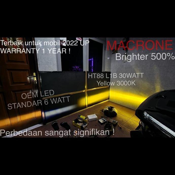 Promo LAMPU LED MACRONE HT88 L1B 30 WATT FOGLAMP HONDA BRIO RS 2023 UP Diskon