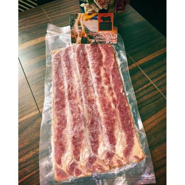 Carne- Smoked Beef Bacon Daging Sapi Asap Halal 250Gr Healthy Wagyu