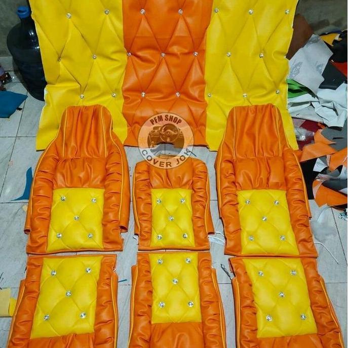 Firzan13 Sarung Jok Mobil & Plafon Model Sofa Truk Canter Hdl, Canter, Ragasa, Elf Macan, Elf Ga Bah