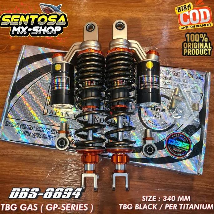 TERMURAH - SHOCK BELAKANG TABUNG ATAS DBS 8894 SERIES TABUNG FUNGSI 340MM NMAX OLD / PCX150 / RX-KIN