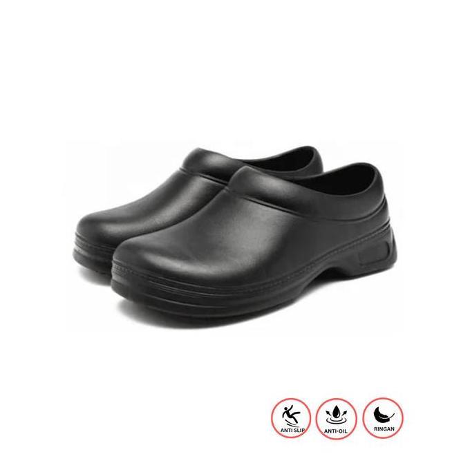 Sepatu Pria Sepatu Kitchen Chef Safety Shoes Kitchen Slipon Karet Kasual