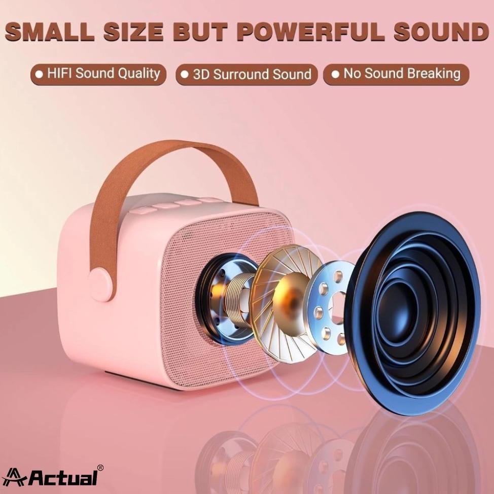 NEW DEALS MINI KAROKE SPEAKER BLUETOOTH 2 MIC / MINI KAROKE SPEAKER BLUETOOTH PORTABEL PENUH BASS / 