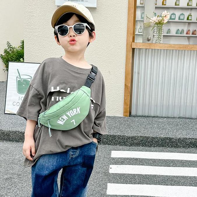 B1baylamon - Bambino Kidswear - Tas Selempang Sling Bag Anak Laki Laki Perempuan Motif New York Fash