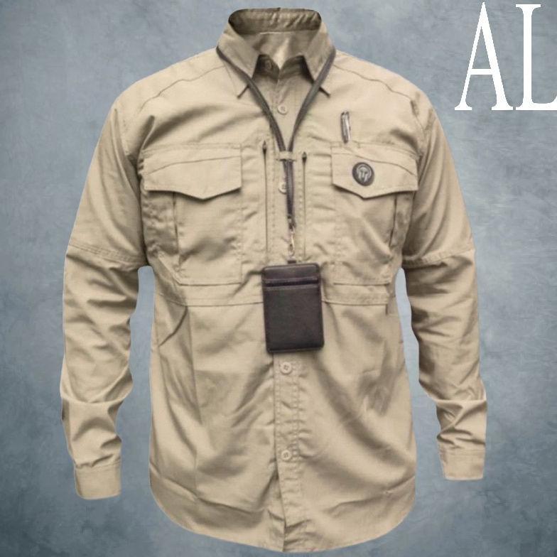 ORIGINAL KEMEJA TACTICAL M TAC LENGAN PANJANG KEMEJA LAPANGAN