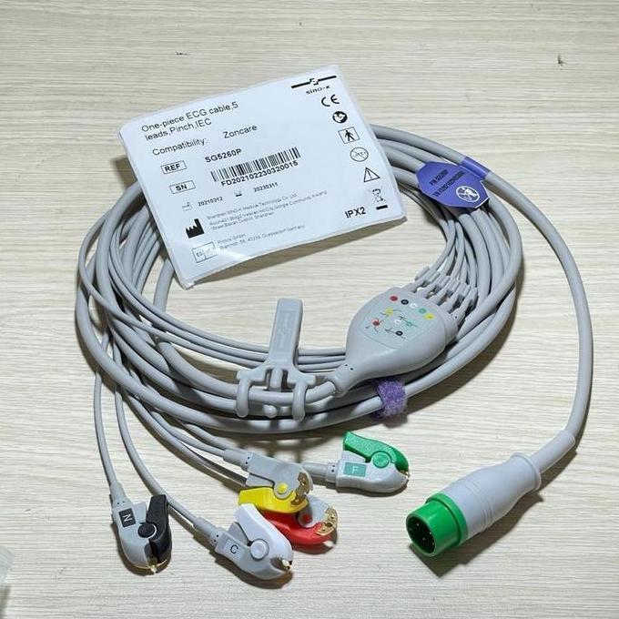 Kabel EKG Zoncare 6 Pin 5 Lead Pinch
