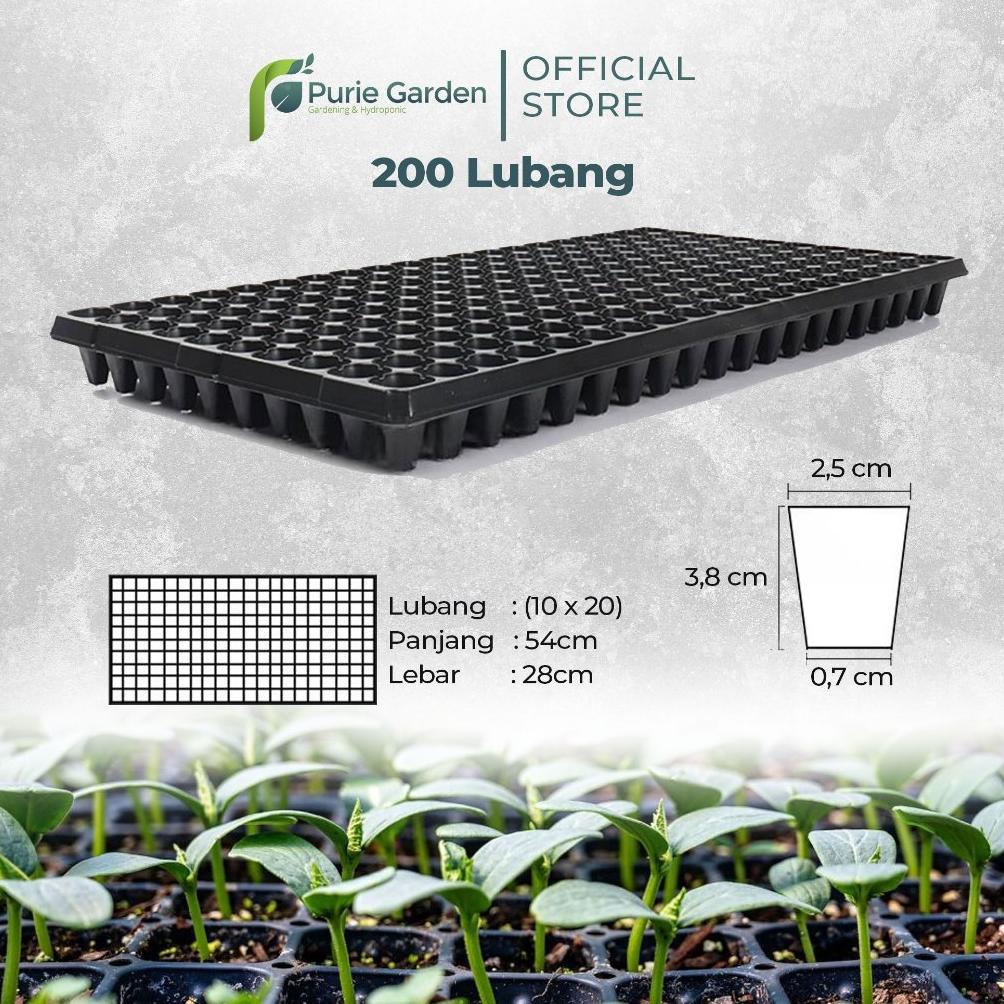 Promo Cod Tray Semai 200 Lubang Pot Tray Penyemaian Bibit Tanaman Purie Garden ><