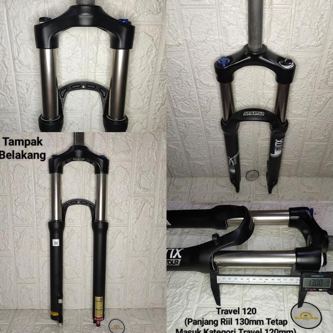 Fork Sepeda MTB 27.5 SR SUNTOUR XCR HIDROLIK AIR Suspension REBOUND T120 OS