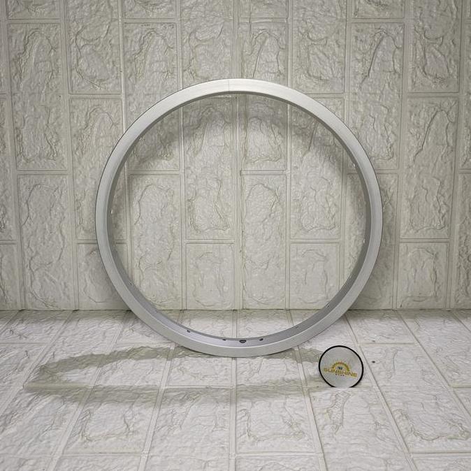Rims Velg 16 Inch Lubang Ruji 20H Alloy Silver Sepeda Anak BMX Mini Valve AV Brake Line Bisa V dan U