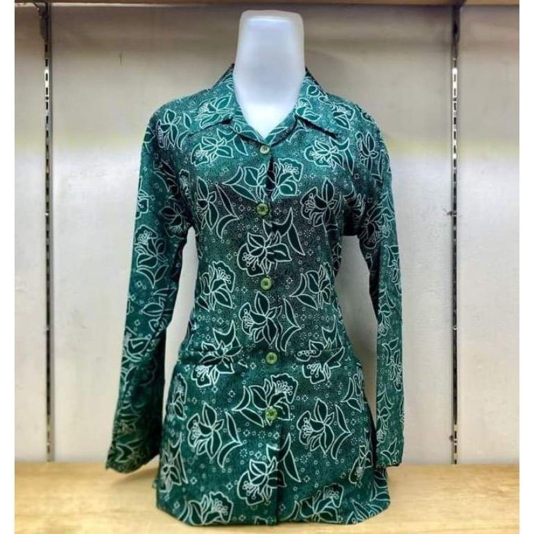 ORIGINAL BAJU PKK NASIONAL WANITA TERBARU 2025 SRAGAM RESMI NASIONAL PKK TERBARU HIJAU PUTIK 5 LAPIS