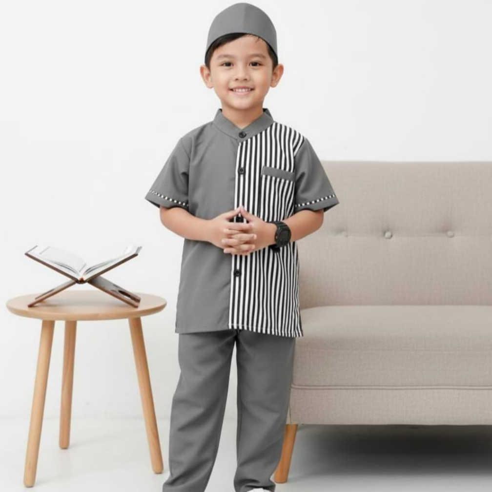 BEST DEALS Setelan Koko Anak Laki Laki 2 3 4 5 6 7 Tahun Baju Muslim Anak Modern Koko Kurta Anak