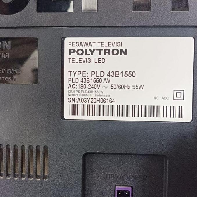 Mb POLYTRON PLD43B1550 PLD 43B1550 /W mainboard mobo modul mesin tv CVCU32