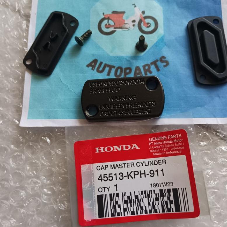 Grade Ori Tutup Minyak Master Rem Atas Plus Karet Baut Honda Beat Vario 110 125 150 Scoopy