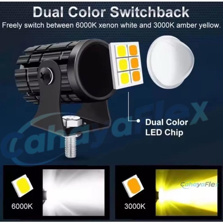 Termurah  Lampu Tembak  Mini 2 Warna  Sorot Foglamp Gun Laser Led / Lampu Sorot Foglamp Super Terang