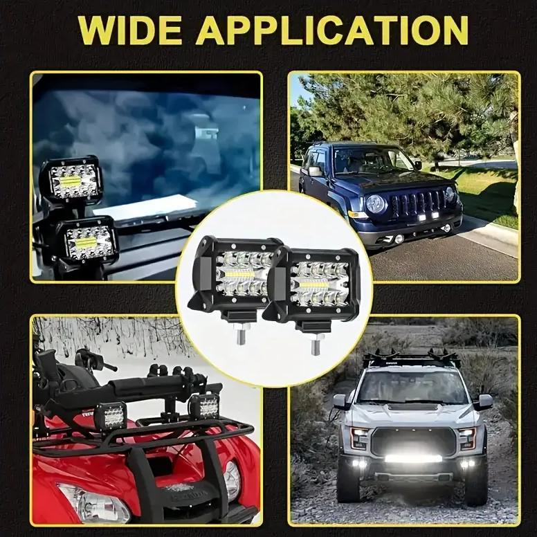 Viral  2 Lampu Sorot Tembak Led Bar Tembak Led 60 Watt Mobil Motor 60W 12 Volt Worklight