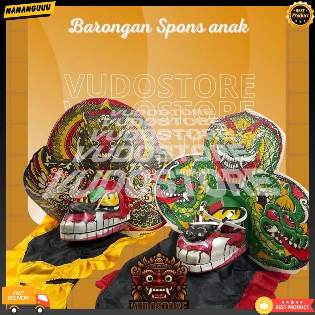 Vudoreborn Barongan Spons Leak Jumbo Tanggung Devil Mainan Anak Edukasi Dijamin Bagus