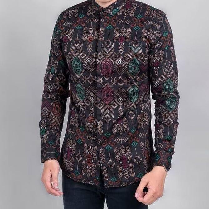 ORIGINAL CASTLES.ID KEMEJA BATIK SONGKET PRIA KEMEJA BATIK FORMAL COWOK