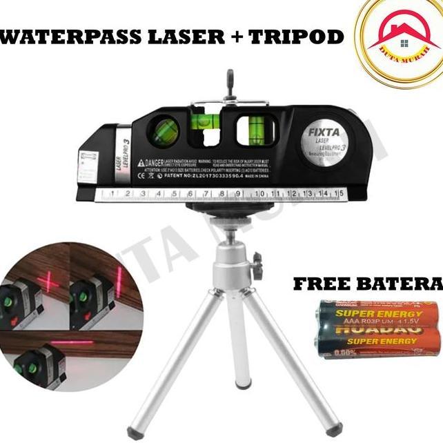 Meteran Laser Alat Pengukur Kemiringan Wateass Penggaris Laser Tukang Bangunan Free Tri