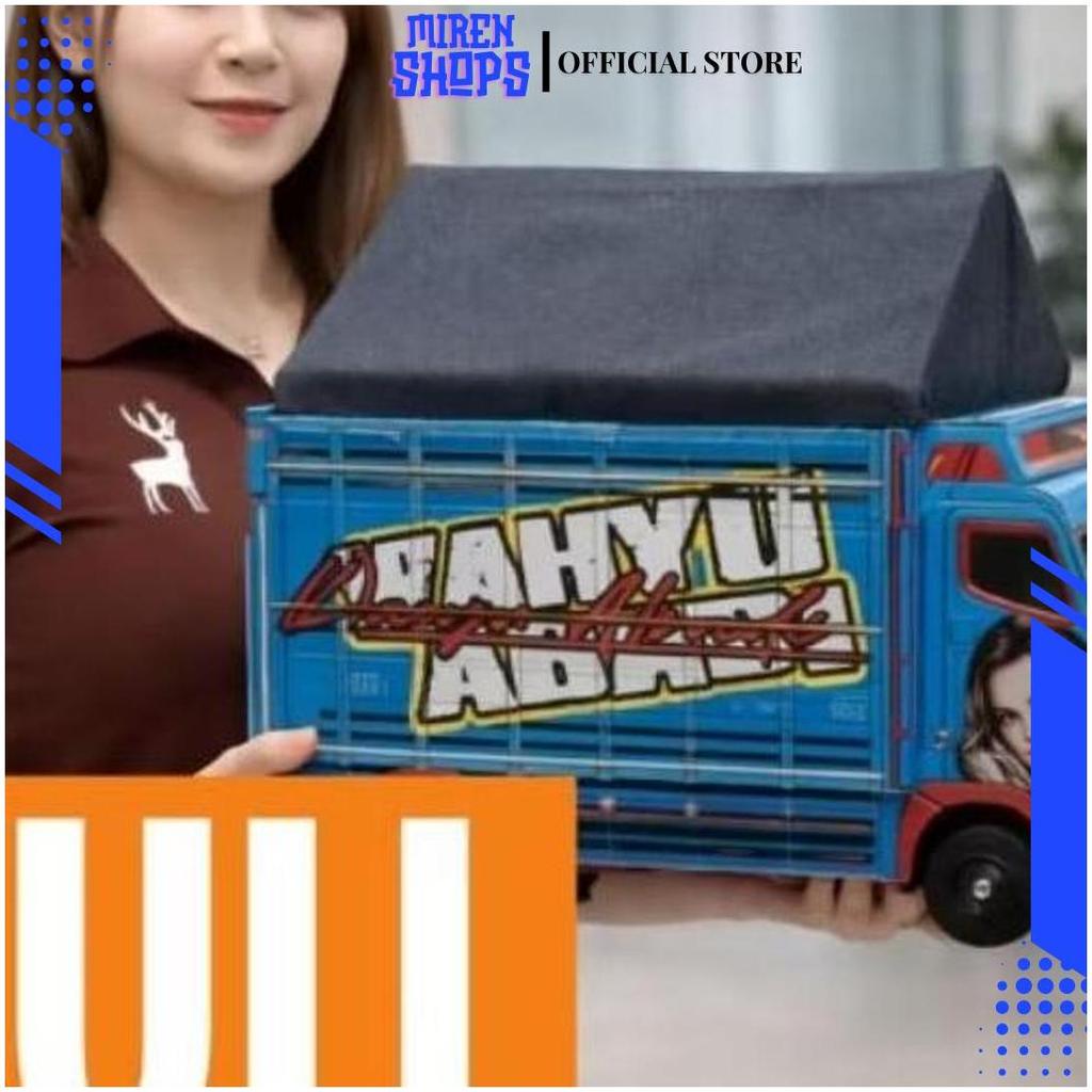Miniatur Truk Hias Viral Custom 53x49 cm Full Variasi Pajangan Koleksi Truk Oleng Unik Mainan Trek X