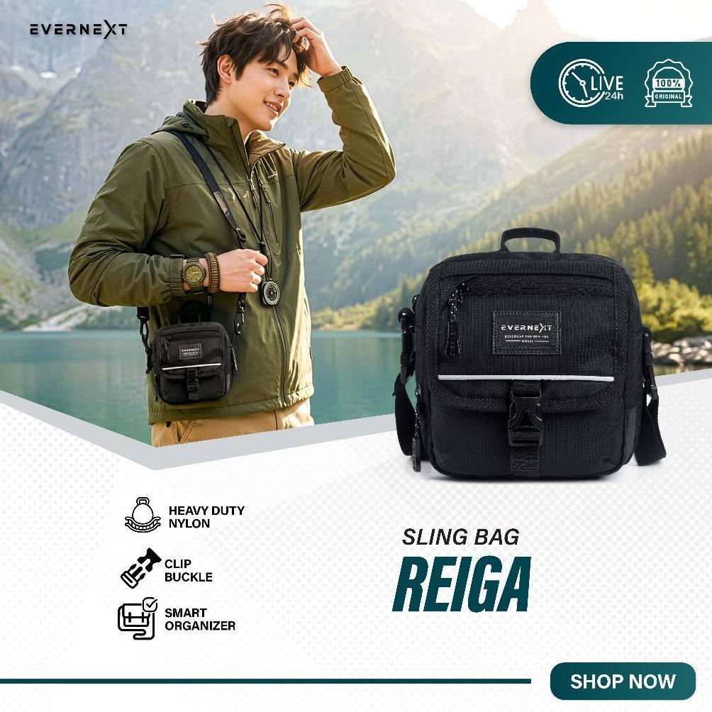 Evernext - Tas Selempang Pria Sling Bag Pria Tas Slempang Mini Cowok Tas Selempang Bahu Rea Termurah