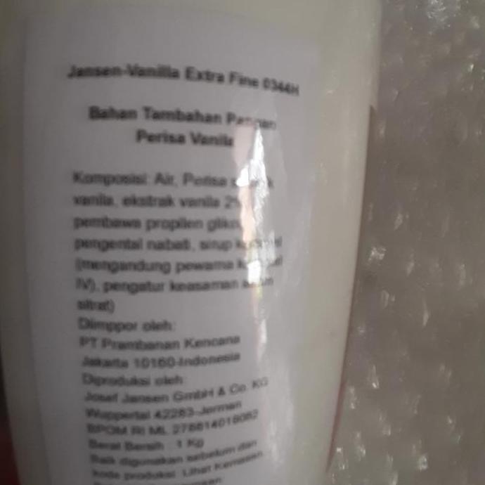 Perkakaskue- Ekstrak Vanili Jansen. Halal. 50 Ml