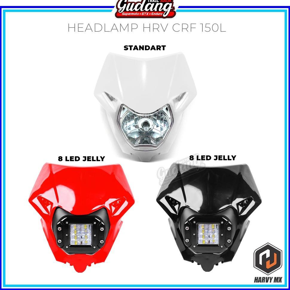 Headlamp Reflektor Batok Lampu Depan 8 LED Jelly 12 LED CRF 150L CRF 250 HRV [S2]