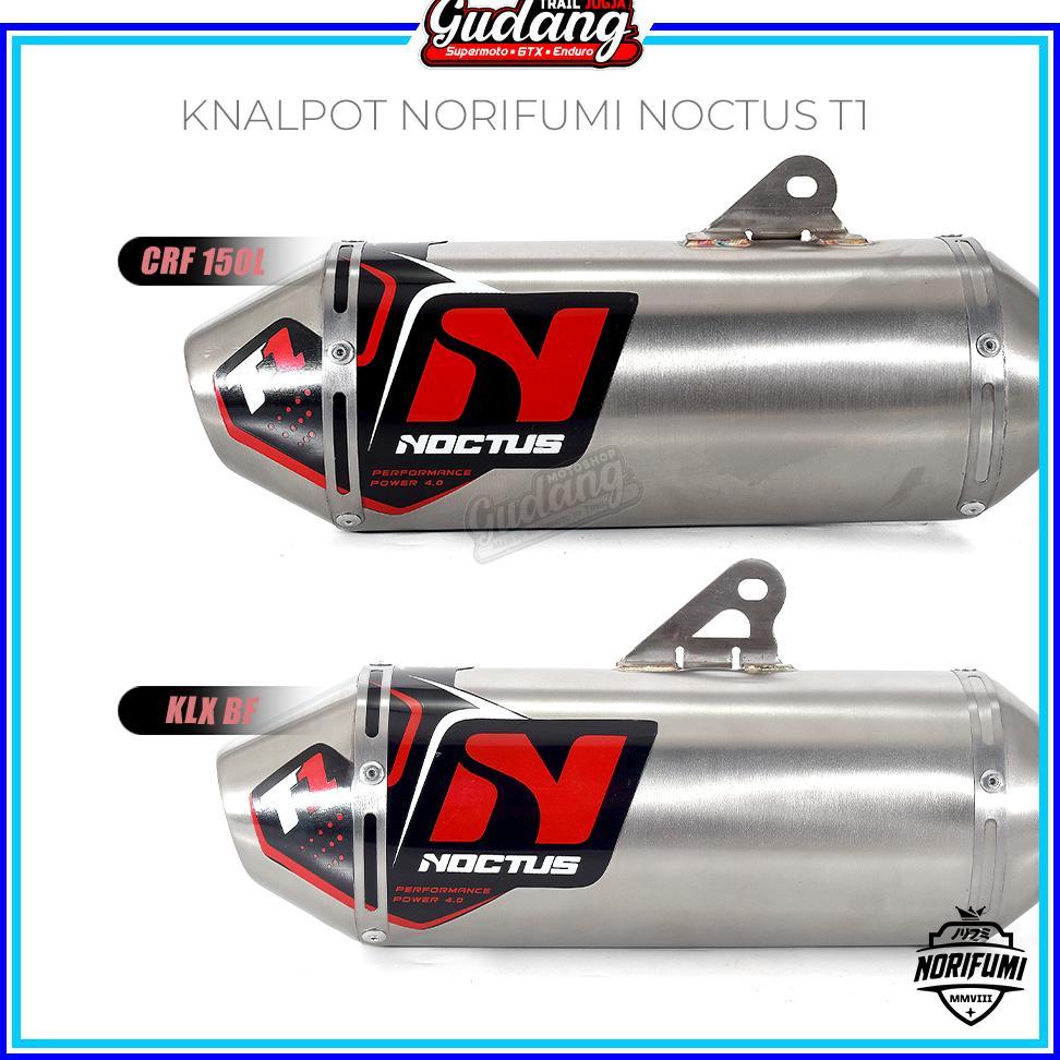 OBRAL Knalpot Norifumi Noctus T1 Torc Grafitty Standar Bore Up Stainless Rv1 NF Chrome KLX 150 Bigfo