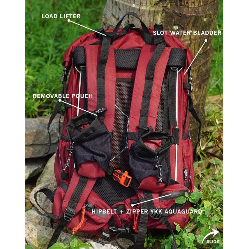 Naikterus- Larantuka Gear 5 - Backpack Frame Anti Gravity , Backpack Ultralht, Backpack Gunung 30L B
