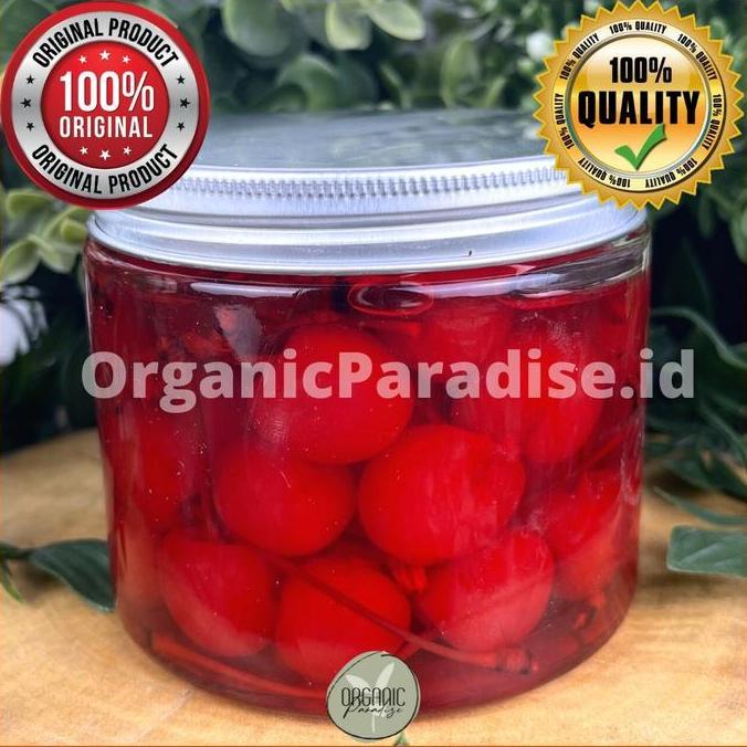 Perkakaskue- Buah Cherry Mascharino Tangkai Hiasan Kue