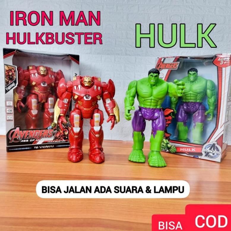 MAINAN ROBOT HULK DAN IRON MAN HULKBUSTER AVENGERS UKURAN BESAR