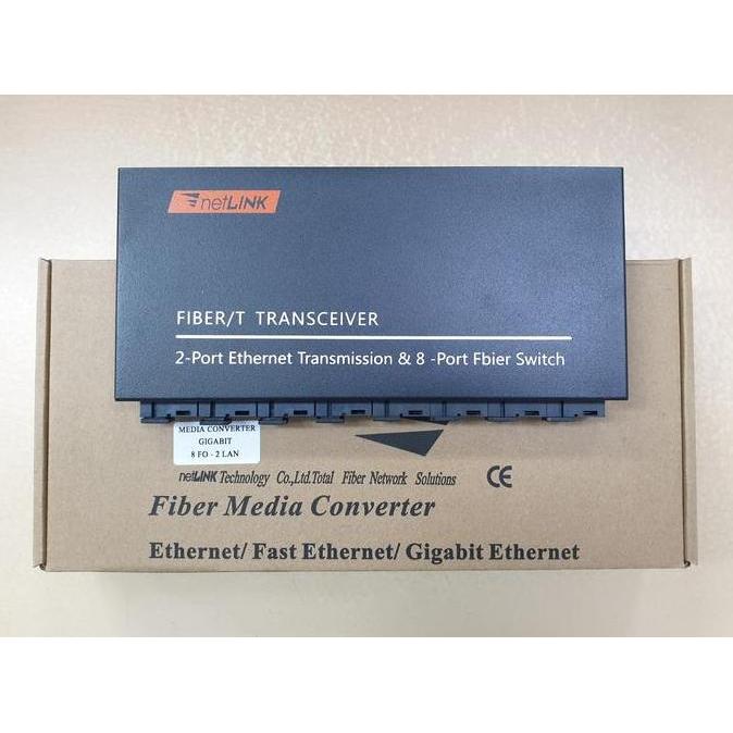 TERLARIS CONVERTER 8 PORT FO 2 PORT LAN GABIT