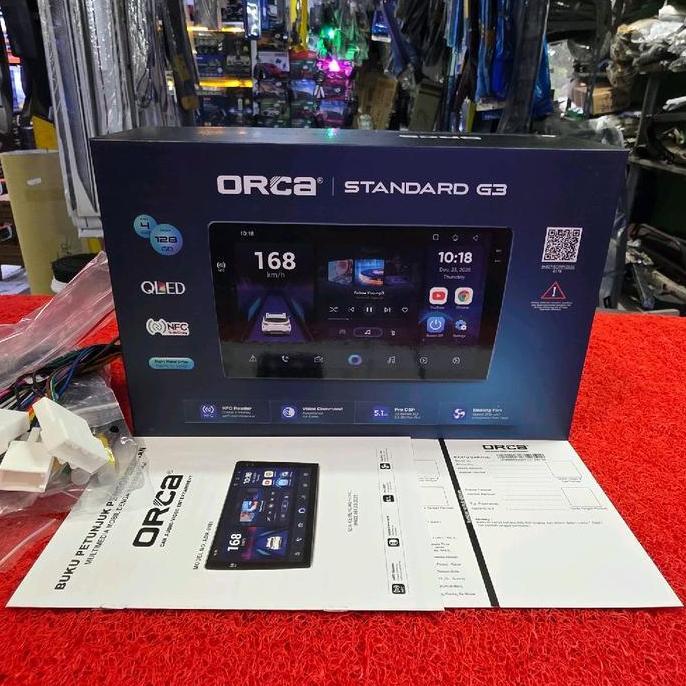 Head Unit Android ORCA STANDARD G3 ADR-9988 NFC 4GB+128GB QLED 10.1 in