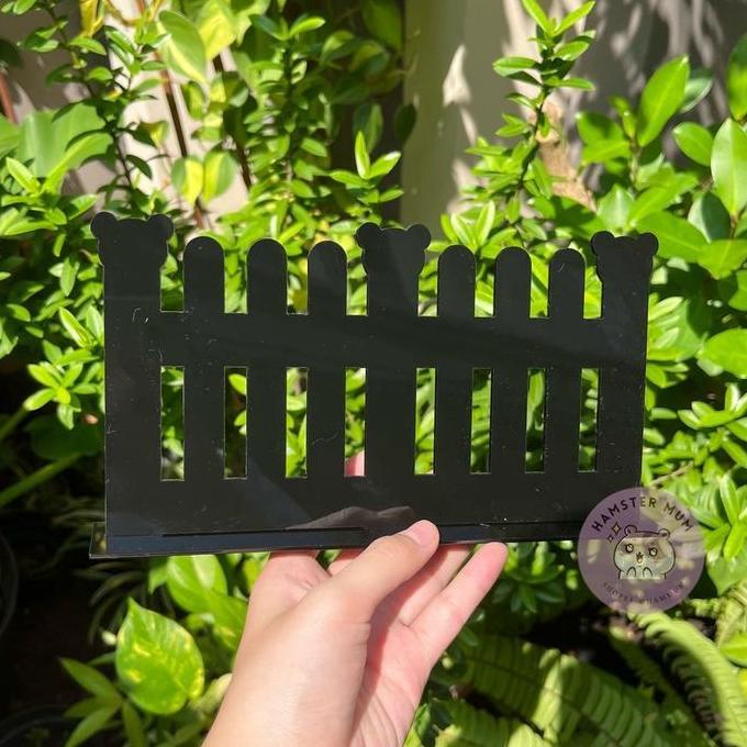 Pagar Hamster | Hamster Fence | Hiasan Dekorasi Kandang Acrylic | Pagar Acrylic Pembatas Kandang