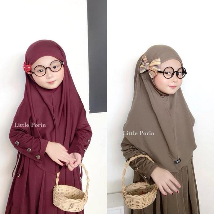 Shukyo- Little Pn - Aseqa Abaya Serut Couple - Baju SyarI Anak Dan Ibu
