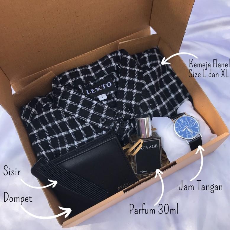(FLANEL) KADO BAJU KEMEJA COWOK/ KADO PACAR/KADO COWOK/HADIAH ULANG TAHUN/KADO ANNIVERSARY/ KADO ULA