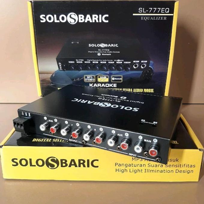 PARAMETRIK BLUETOOTH SOLOBARIC SL 777 EQ EQUALIZER BLUETOOTH PRE AMP PARAMETRIK AUDIO MOBIL