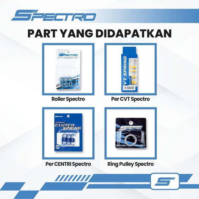 Spectro Paket Cvt Spec 1 Nmax 155 Aerox 155 Lexi 125 Lexi 155 Kirian Per Cvt Sentri Roller Original 