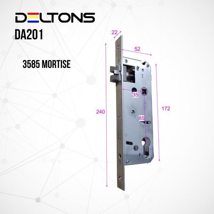 Otopic- Slim Smart Door Lock Aluminium Smart Lock Door Finger Card Password