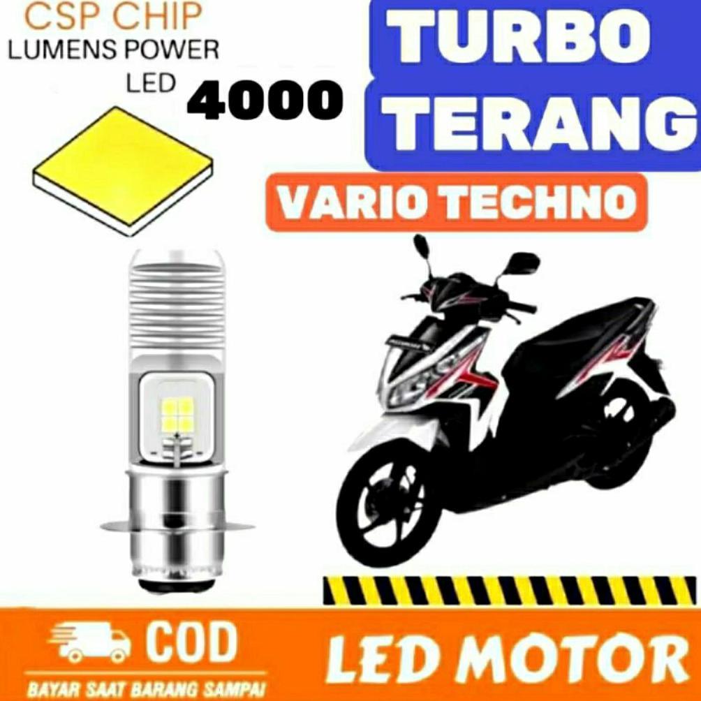 HOT DEALS LAMPU DEPAN LED MOTOR HONDA VARIO TECHNO ORIGINAL H6