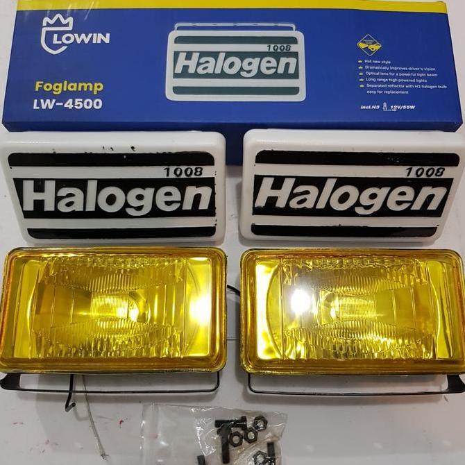 Lampu Sorot / Lampu Tembak / Fog Lamp Halogen 24V 100W H3 Kotak Kuning