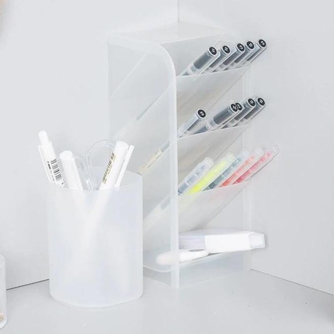 Pen Holder Rak Tempat Alat Tulis Tempat Penyimpanan Pulpen Dan Alat Tulis Pensil Kosmetik Stand Orga