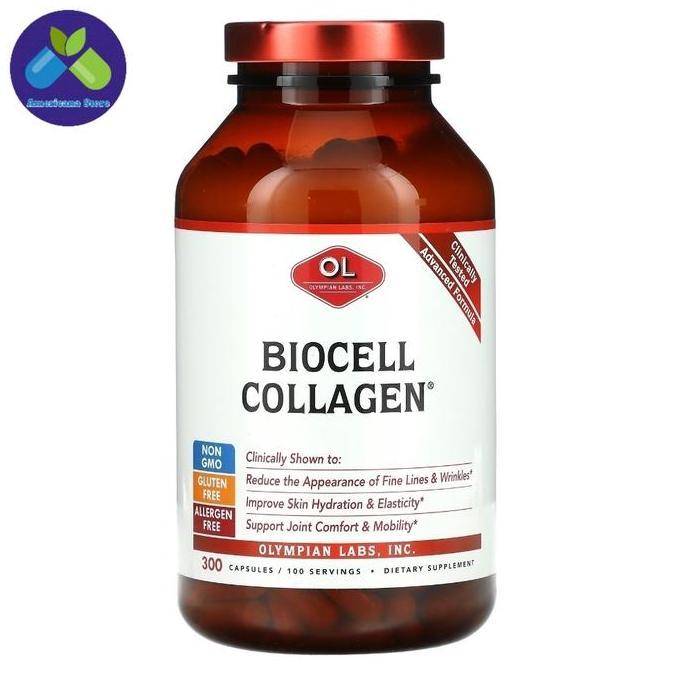 TERMURAH - Olympian Labs Biocell Collagen 1500 mg 300 Capsules