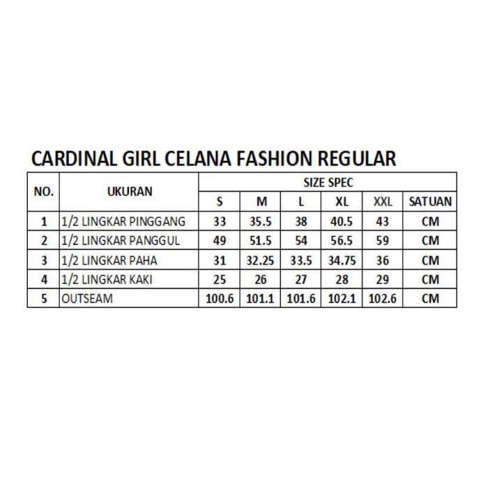 Cardinal Celana Fashion Wanita G0032F12H