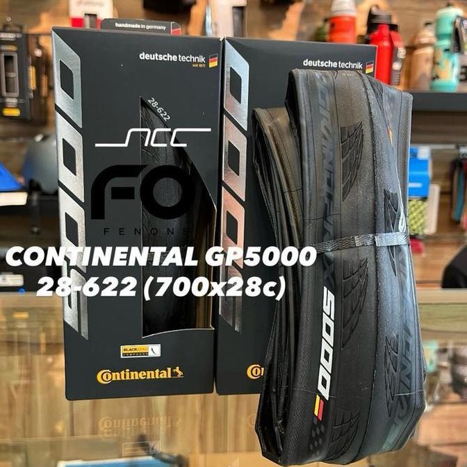 CONTINENTAL GP5000 700x28C CLINCHER BLACK / BAN LUAR CONTINENTAL GRAND PRIX 5000 700x28C