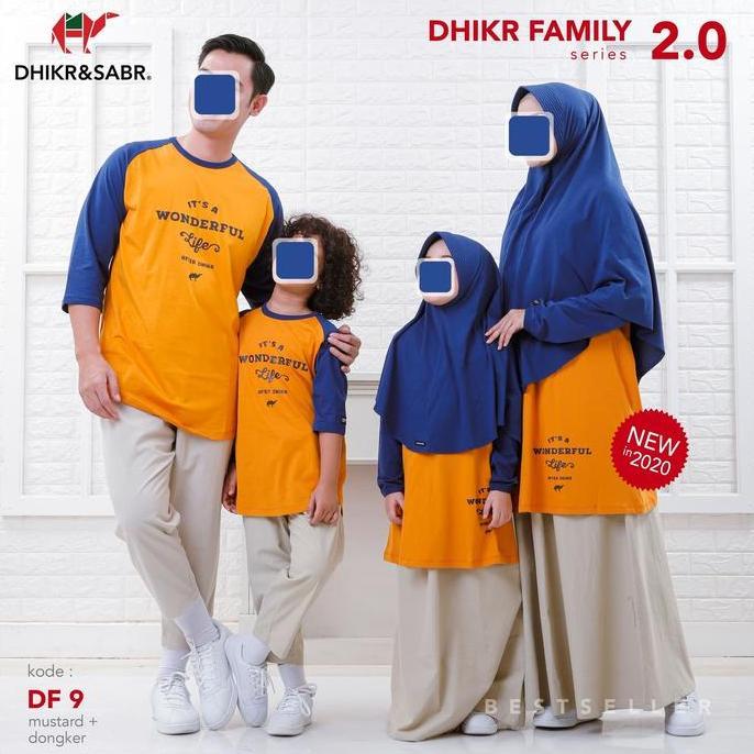 Kaos couple muslim Dhikr Family dari Dhikr&Sabr Pusat Bandung