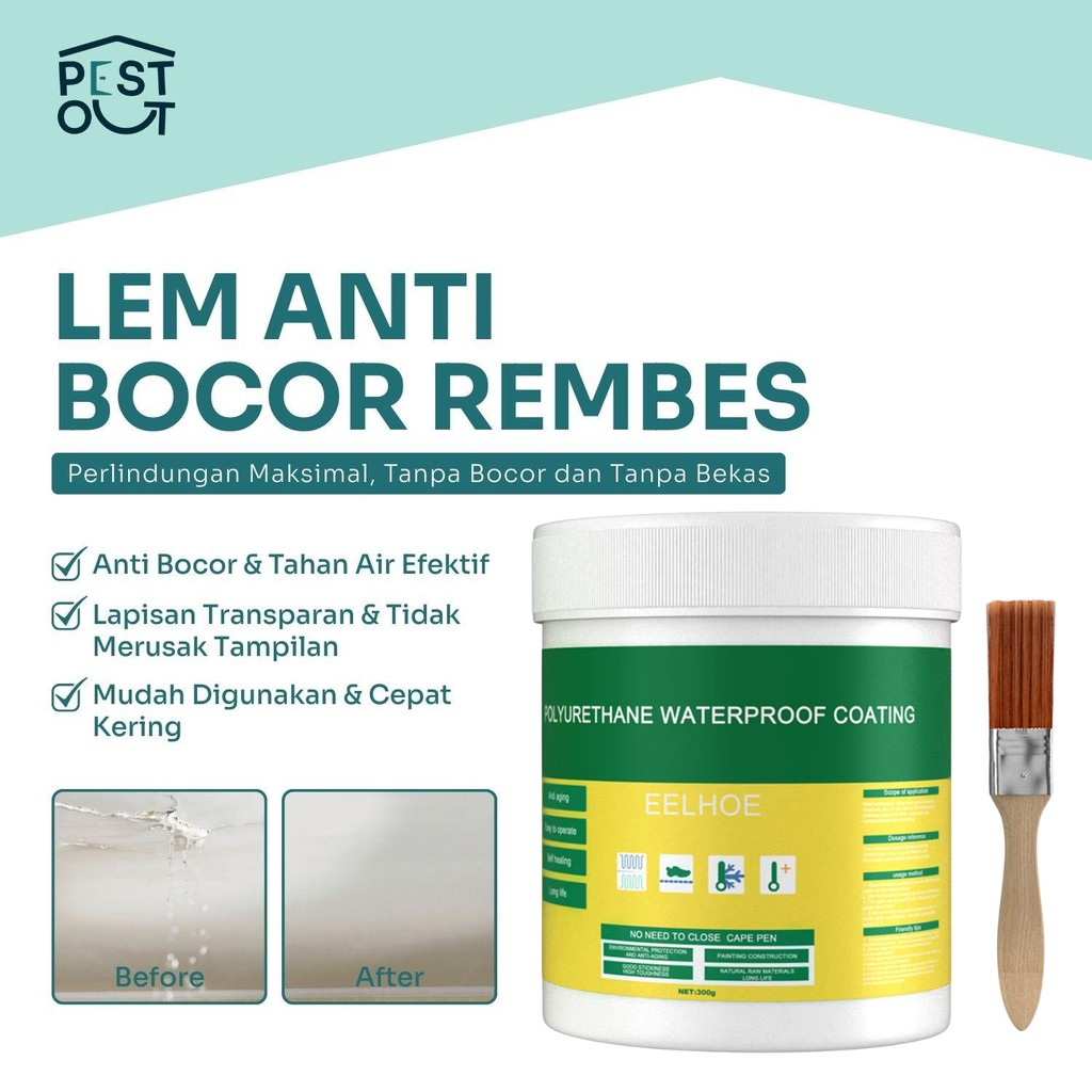 Lem Jaysuing Lem Transparan Anti Bocor Dengan Kuas Lem Anti Bocor Waterproof Coating Insulating Seal
