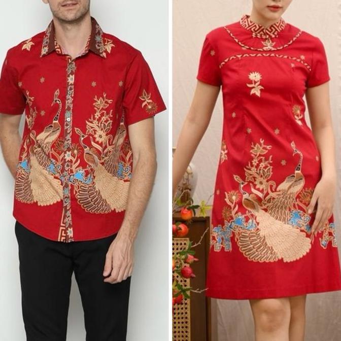 Cheongsam Couple Dress Baju Pasangan Imlek CNY Lunar Shirt 5840